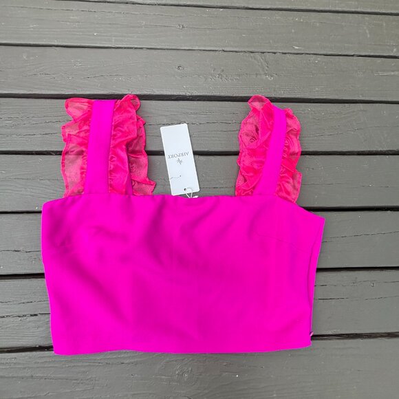 Fuschia Pink Crop Top - NWT - Picture 2 of 5